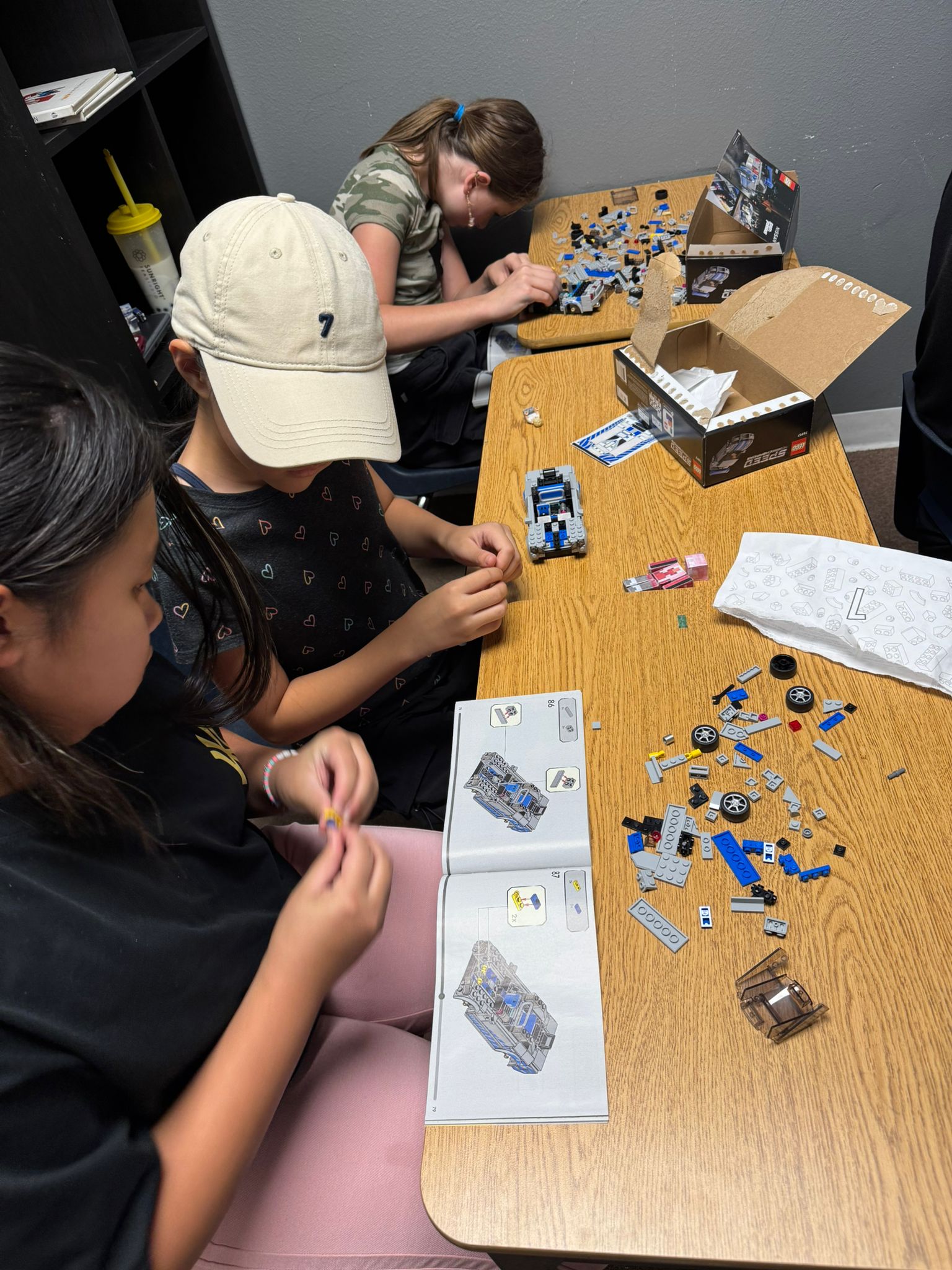 Kids in First stage robotics class Rancho Cucamonga